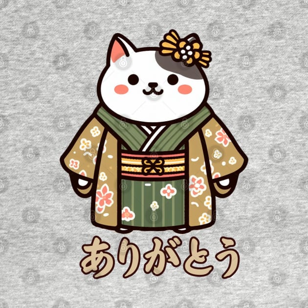 Arigato kimono neko by Japanese Fever